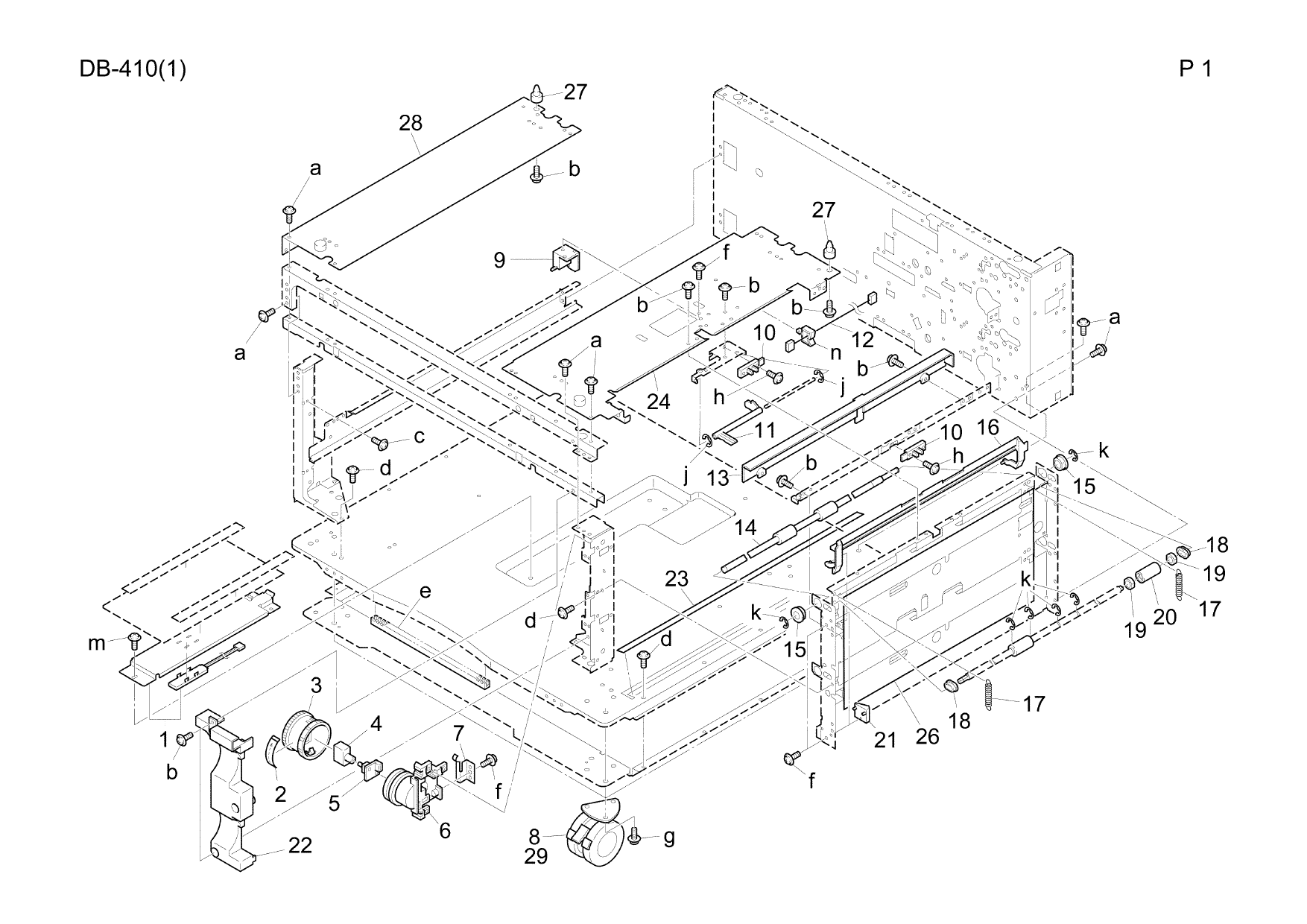 Konica-Minolta Options DB-410 Parts Manual-3